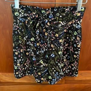 Black floral Shorts